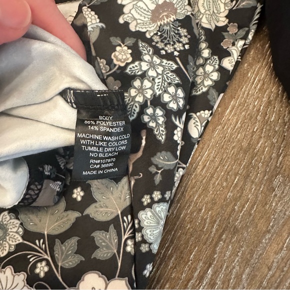 Kerrits Black and Gray Floral Long Sleeve Top - Picture 13 of 14